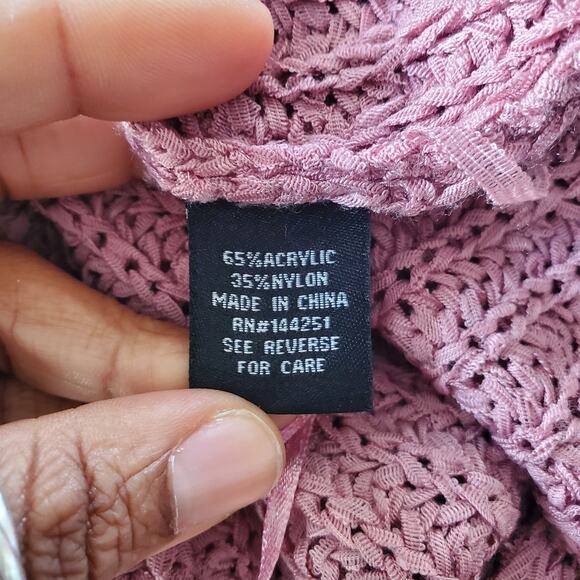 Mood & Madison Pink V-Neck Knit Tank Top S - Picture 5 of 6